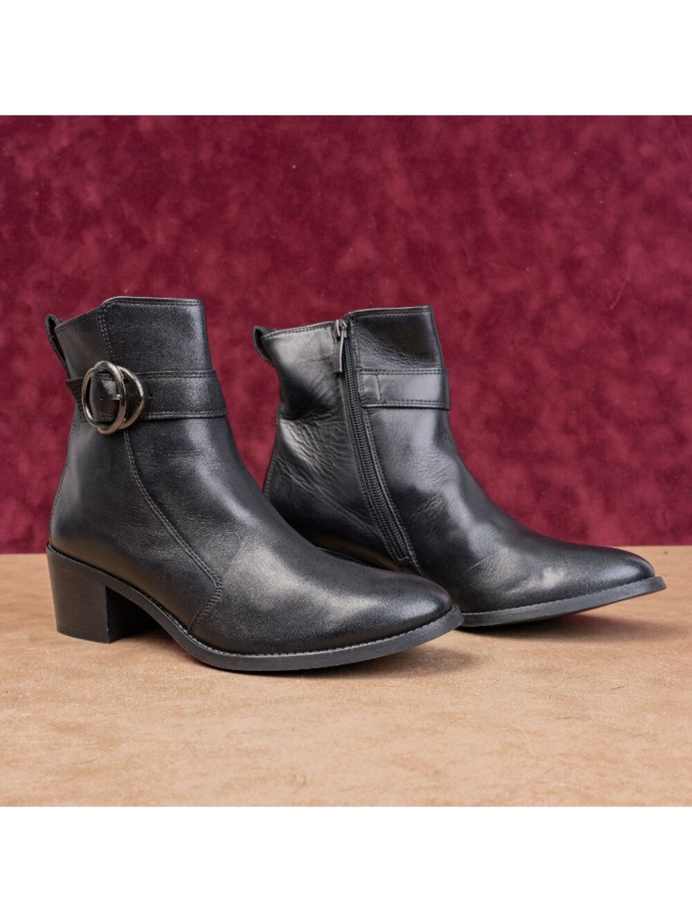 Paul Green Women Vanessa Black Leather Fashion Party Ankle Boots 7.5US AUS 5
